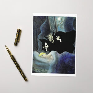 Gahan Wilson Vampire cartoon card